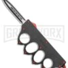 Atomic 1918 Black And Red OTF Automatic Knuckle Knife - Dagger Two-Tone Plain 1 Atomic 1918 Black And Red OTF Automatic Knuckle Knife - Dagger Two-Tone Plain -Kershaw Store 1918 Black and Red OTF Auto Red Dagger TT GX 35753 jr large