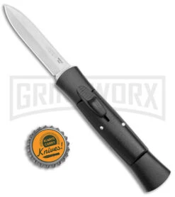 AKC 007 Concord Black OTF Automatic Knife - Satin Dagger -Kershaw Store AKC 007 Concord Auto Black Satin Dagger BHQ 158279 jr bottlecap large