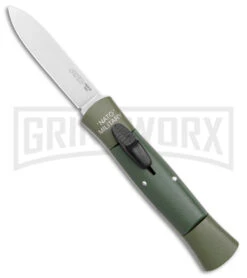 AKC 007 Concord NATO Military OD Green OTF Automatic Knife - Satin Flat
