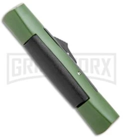 AKC 007 Concord Green/Black OTF Automatic Knife - Dagger Black -Kershaw Store AKC 007 Concord OTF Auto Dagger Green Black Black BHQ 96479 jr side large