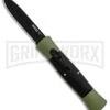 AKC Concord Green/Black OTF Automatic Knife - Flat Black 1 AKC Concord Green/Black OTF Automatic Knife - Flat Black -Kershaw Store AKC 007 Concord OTF Green Black Flat GX 30500 jr large