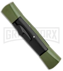 AKC Concord Green/Black OTF Automatic Knife - Flat Black -Kershaw Store AKC 007 Concord OTF Green Black Flat GX 30500 jr spine large