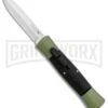 AKC 007 Concord Green/Black OTF Automatic Knife - Dagger Satin -Kershaw Store AKC 007 Concord OTF Green Satin Dagger GX 30502 jr large