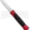 AKC 007 Concord Red/Black OTF Automatic Knife - Dagger Satin -Kershaw Store AKC 007 Concord OTF Red Satin Dagger GX 30498 jr large