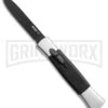 AKC 077 Concord Polish/Black OTF Automatic Knife - Flat Black Plain -Kershaw Store AKC 077 Concord Polish Black flat black plain BP 22707 er large