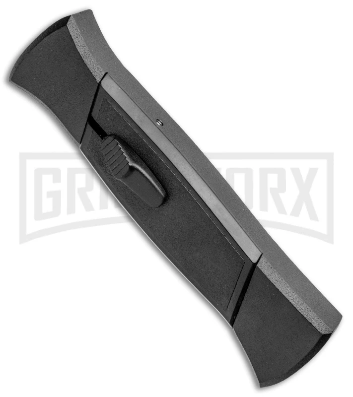 AKC 777 Blackfinger Black OTF Automatic Knife - Dagger Satin Plain 4 AKC 777 Blackfinger Black OTF Automatic Knife - Dagger Satin Plain - Image 2