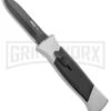 AKC 777 Blackfinger Brushed Aluminum OTF Automatic Knife - Dagger Black Plain 1 AKC 777 Blackfinger Brushed Aluminum OTF Automatic Knife - Dagger Black Plain -Kershaw Store AKC 777 Blackfinger Dagger OTF Auto Brushed Black BHQ 138853 jr large