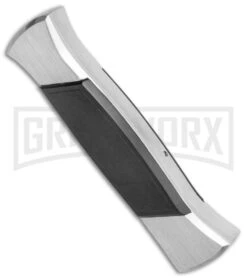 AKC 777 Blackfinger Brushed Aluminum OTF Automatic Knife - Dagger Black Plain -Kershaw Store AKC 777 Blackfinger Dagger OTF Auto Brushed Black BHQ 138853 jr side large