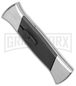 AKC 777 Blackfinger Brushed Aluminum OTF Automatic Knife - Dagger Black Plain -Kershaw Store AKC 777 Blackfinger Dagger OTF Auto Brushed Black BHQ 138853 jr spine large