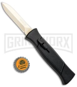 AKC 777 Blackfinger Black OTF Automatic Knife - Dagger Gold Plain 9 AKC 777 Blackfinger Black OTF Automatic Knife - Dagger Gold Plain -Kershaw Store AKC 777 Blackfinger OTF Auto Black Gold Dagger BHQ 92040 jr bottlecap large
