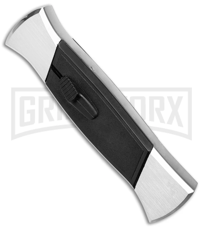 AKC 777 Blackfinger Brushed Aluminum OTF Automatic Knife - Black Tanto 4 AKC 777 Blackfinger Brushed Aluminum OTF Automatic Knife - Black Tanto - Image 2