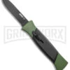 AKC 777 Blackfinger Green/Black OTF Automatic Knife - Black Plain 2 AKC 777 Blackfinger Green/Black OTF Automatic Knife - Black Plain -Kershaw Store AKC 777 Blackfinger OTF Auto Green Black Black Flat BHQ 138920 jr large