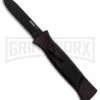 AKC 777 Blackfinger Sim Carbon Fiber OTF Automatic Knife - Black Plain -Kershaw Store AKC 777 Blackfinger Sim Carbon Fiber Black Flat BHQ 90290 er large