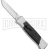 AKC 777 Blackfinger Brushed Aluminum OTF Automatic Knife - SW Tanto -Kershaw Store AKC 777 Blackfinger Tanto OTF Auto Brushed Aluminum SW BHQ 87412 jr 2 large