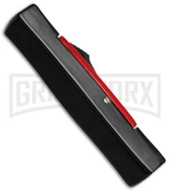 AKC Minion Concord Black/Red OTF Automatic Knife - Dagger Satin Plain -Kershaw Store AKC Concord Black Red OTF Auto Dagger Satin GX 35507 jr side large