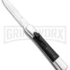 AKC Concord Polish/Black OTF Automatic Knife - Dagger Satin Plain 2 AKC Concord Polish/Black OTF Automatic Knife - Dagger Satin Plain -Kershaw Store AKC Concord Dagger OTF Auto Polish Black Satin BHQ 92038 jr large