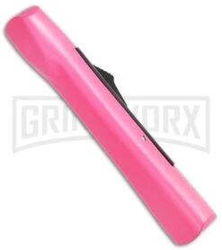 AKC Concord Hot Pink OTF Automatic Knife - Satin Plain 8 AKC Concord Hot Pink OTF Automatic Knife - Satin Plain -Kershaw Store AKC Concord Dagger OTF Hot Pink BHQ 72006 jr side large