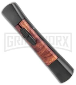 AKC Concord Briar Wood OTF Automatic Knife - Plain Satin Flat 7 AKC Concord Briar Wood OTF Automatic Knife - Plain Satin Flat -Kershaw Store AKC Concord OTF Auto Briar Wood Satin GX 37553 jr spine large