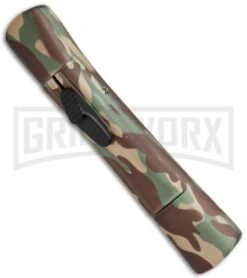 AKC Concord Camo Rubber OTF Automatic Knife - Gold Plain -Kershaw Store AKC Concord OTF Camo Rubber Gold BHQ 72046 jr spine large