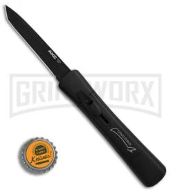AKC Concord Black OTF Automatic Knife - Tanto Black Plain -Kershaw Store AKC Concord Tanto Black Black BHQ 90285 er bottlecap large