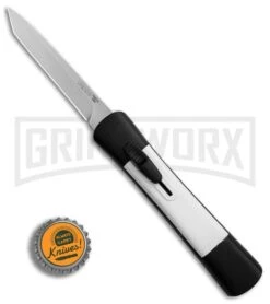 AKC Concord Black/White OTF Automatic Knife - Tanto Satin Plain 9 AKC Concord Black/White OTF Automatic Knife - Tanto Satin Plain -Kershaw Store AKC Concord Tanto Black White Satin BHQ 90287 er bottlecap large