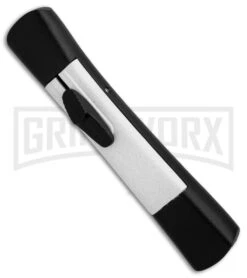 AKC Concord Black/White OTF Automatic Knife - Tanto Satin Plain 8 AKC Concord Black/White OTF Automatic Knife - Tanto Satin Plain -Kershaw Store AKC Concord Tanto Black White Satin BHQ 90287 er spine large