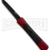 AKC Concord Red/Black OTF Automatic Knife - Tanto Black Plain -Kershaw Store AKC Concord Tanto Red Black Black BHQ 90289 er large