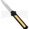 AKC F-16 Brass D/A OTF Automatic Knife - Bayo Satin Plain