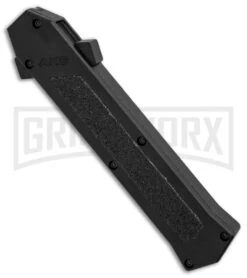 AKC F-16 Black D/A OTF Automatic Knife - Dagger Satin Plain -Kershaw Store AKC F 16 Black DA Dagger Satin Plain GX 30994 er spine large