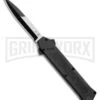 AKC F-16 Black D/A OTF Automatic Knife - Bayo Two Tone -Kershaw Store AKC F 16 Black DA OTF Auto Bayo TT Plain BHQ 111245 jr large