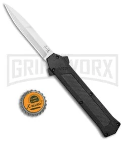 AKC F-16 D/A Bayonet OTF Automatic Knife Black Carbon Fiber (3.3" Bayo) -Kershaw Store AKC F 16 DA Bayo OTF Auto Black CF Bayo BHQ 102234 jr bottlecap large