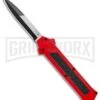 AKC F-16 Red D/A OTF Automatic Knife - Bayo Two Tone Plain -Kershaw Store AKC F 16 DA Bayo OTF Auto Red BHQ 112389 jr large