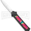 AKC F-16 Tie Dye D/A OTF Automatic Knife - Bayo Satin Plain -Kershaw Store AKC F 16 DA Bayo OTF Tie Dye Satin BHQ 143649 jr large