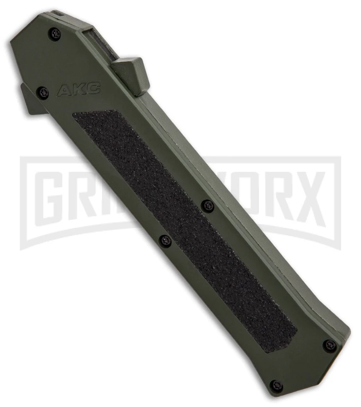 AKC F-16 OD Green D/A OTF Automatic Knife - Bayo Black Plain 5 AKC F-16 OD Green D/A OTF Automatic Knife - Bayo Black Plain - Image 3