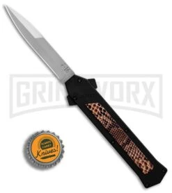 AKC F-16 Snake Skin D/A OTF Automatic Knife - Bayo Satin Plain 9 AKC F-16 Snake Skin D/A OTF Automatic Knife - Bayo Satin Plain -Kershaw Store AKC F 16 DA Bayonet Snake Skin Satin BHQ 78292 er bottlecap large