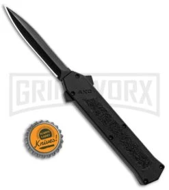 AKC F-16 Black D/A OTF Automatic Knife - Dagger Black Plain 9 AKC F-16 Black D/A OTF Automatic Knife - Dagger Black Plain -Kershaw Store AKC F 16 DA Dagger OTF Auto Black Black GX 33364 jr bottlecap large