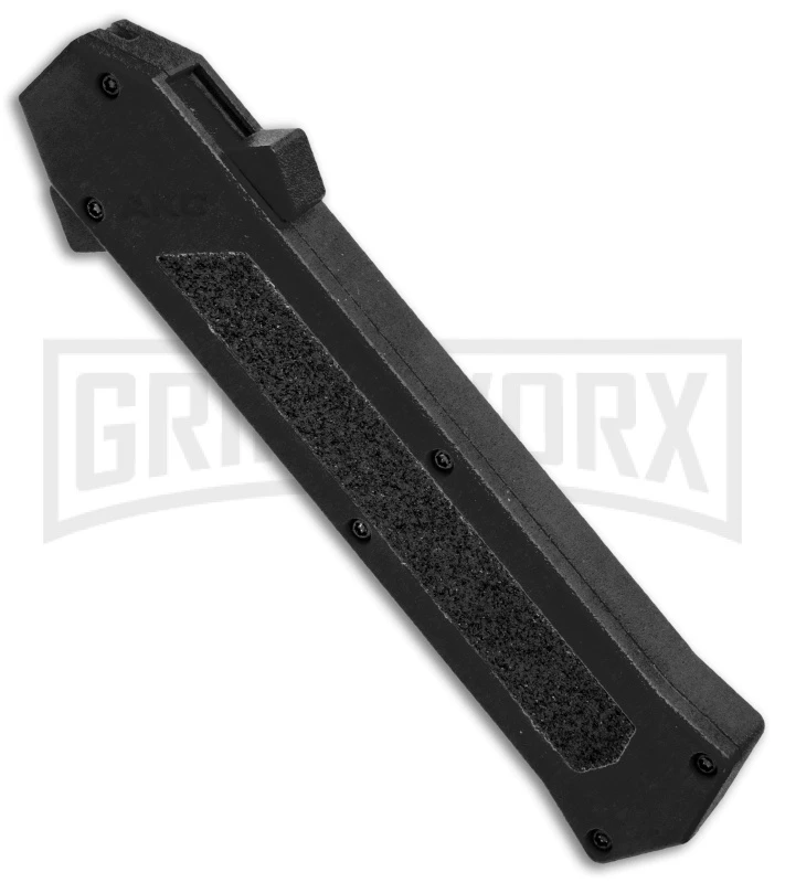 AKC F-16 Black D/A OTF Automatic Knife - Dagger Black Plain 4 AKC F-16 Black D/A OTF Automatic Knife - Dagger Black Plain - Image 2