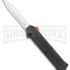 AKC F-16 Black D/A OTF Automatic Knife + Orange Button - Dagger Satin Plain 1 AKC F-16 Black D/A OTF Automatic Knife + Orange Button - Dagger Satin Plain -Kershaw Store AKC F 16 DA Dagger OTF Auto Black Orange Button Satin BHQ 98892 jr large