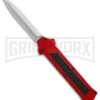 AKC F-16 Red D/A OTF Automatic Knife - Dagger Satin Plain -Kershaw Store AKC F 16 DA Dagger Red Satin BHQ 87409 er large