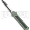 AKC F-16 OD Green D/A OTF Automatic Knife - Bayo Two TonePlain -Kershaw Store AKC F 16 OD Green D A OTF Automatic Knife Bayo Two TonePlain GX 35588 LS large