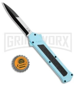AKC F-16 Teal D/A OTF Automatic Knife - Bayonet Two Tone Plain 9 AKC F-16 Teal D/A OTF Automatic Knife - Bayonet Two Tone Plain -Kershaw Store AKC F 16 Teal DA OTF Auto Bayo TT Plain GX 35011 jr bottlecap large
