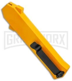 AKC F-16 Yellow D/A OTF Automatic Knife - Bayonet Satin Plain 8 AKC F-16 Yellow D/A OTF Automatic Knife - Bayonet Satin Plain -Kershaw Store AKC F 16 Yellow DA OTF Auto Bayo Satin GX 37617 jr side large