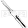 AKC F-20 White D/A OTF Automatic Knife - Spear Point Satin Plain -Kershaw Store AKC F 20 D A Spear Point OTF AK White Aluminium 3in Satin BHQ 158200 td large