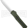 AKC F-20 OD Green D/A OTF Automatic Knife - Satin Plain -Kershaw Store AKC F 20 DA Dagger OTF Auto OD Green Satin BHQ 140493 jr large