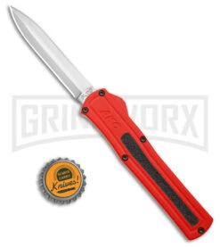 AKC F-20 Red Aluminum DBL Dagger OTF Automatic Knife - Satin Plain 9 AKC F-20 Red Aluminum DBL Dagger OTF Automatic Knife - Satin Plain -Kershaw Store AKC F 20 DA Dagger OTF Auto Red Aluminum Satin BHQ 179208 jr bottlecap large