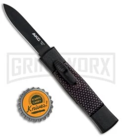 AKC Minion Concord Black/Sim Carbon Fiber OTF Automatic Knife - Black Flat 9 AKC Minion Concord Black/Sim Carbon Fiber OTF Automatic Knife - Black Flat -Kershaw Store AKC Minion Concord Black Slim CF OTF Auto Black Flat GX 33107 jr bottlecap large