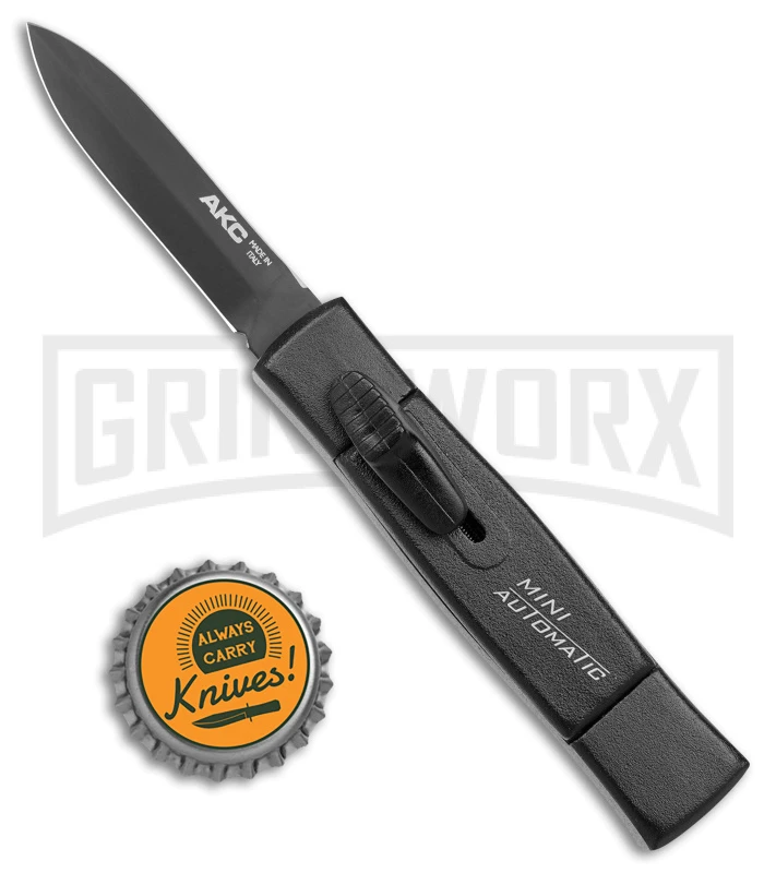 AKC Minion Concord OTF Automatic Knife - Dagger Black Plain 5 AKC Minion Concord OTF Automatic Knife - Dagger Black Plain - Image 3