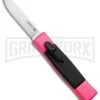 AKC Minion Concord Hot Pink OTF Automatic Knife - Flat Satin Plain -Kershaw Store AKC Minion Concord OTF Hot Pink BHQ 72004 jr large