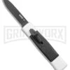 AKC Minion Concord White/Black OTF Automatic Knife - Flat Grind Black Plain -Kershaw Store AKC Minion Concord White Black OTF Auto Flat Grind Black Plain GX 14514 jr large