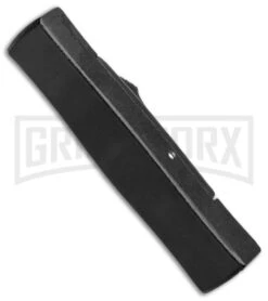 AKC Minion Concord Black OTF Automatic Knife - Dagger Gold Plain -Kershaw Store AKC Minion OTF Concord Black Gold Dagger BHQ 52368 jr side large